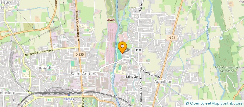 localisation de l'entreprise MONSIEUR MOURAD BOUCHDAMENE  AUREILHAN