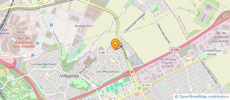 localisation de l'entreprise MONSIEUR MOURAD BOUGHANMI à VILLEPINTE