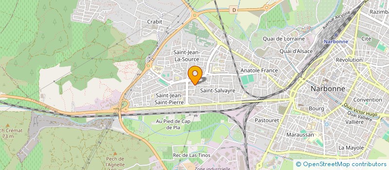 localisation de l'entreprise MONSIEUR MOURAD BOUNEFIKHA  NARBONNE