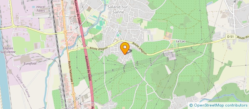 localisation de l'entreprise MONSIEUR MOURAD BOUSSADAKA  SALAISE-SUR-SANNE