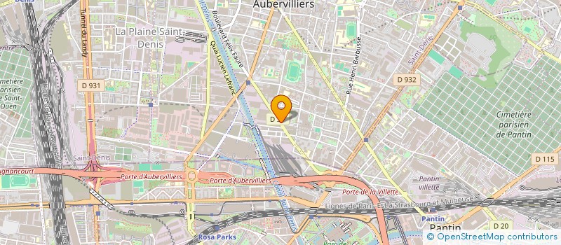 localisation de l'entreprise MONSIEUR MOURAD BOUSSAID  AUBERVILLIERS