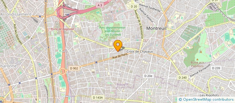 localisation de l'entreprise MONSIEUR MOURAD CHABBI à MONTREUIL