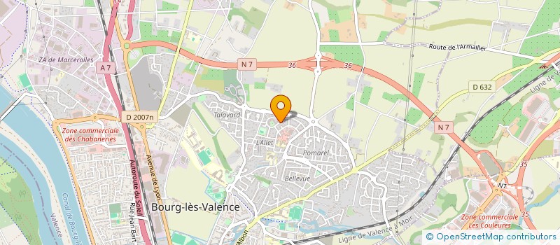 localisation de l'entreprise MONSIEUR MOURAD CHERACK à BOURG-LES-VALENCE