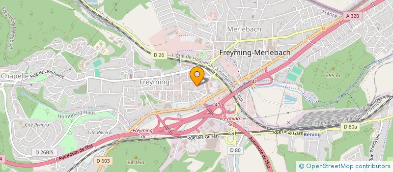 localisation de l'entreprise MONSIEUR MOURAD DAKICHE  FREYMING-MERLEBACH