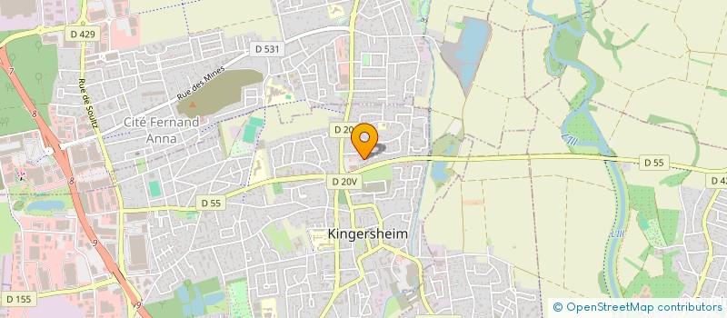 localisation de l'entreprise MONSIEUR MOURAD DOUZNI  KINGERSHEIM