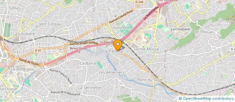 localisation de l'entreprise MONSIEUR MOURAD EL KASSAS  TOULON