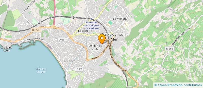 localisation de l'entreprise MONSIEUR MOURAD EL KHO à SAINT-CYR-SUR-MER