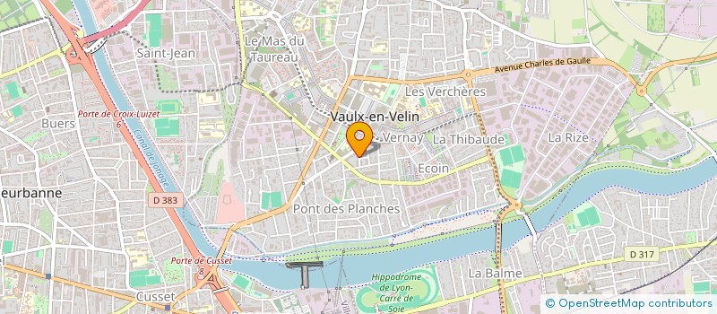 localisation de l'entreprise MONSIEUR MOURAD EZZIANI  VAULX-EN-VELIN