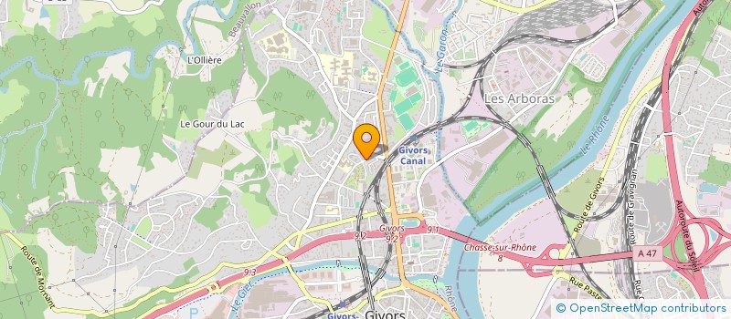 localisation de l'entreprise MONSIEUR MOURAD FADEL à GIVORS