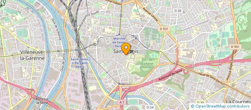 localisation de l'entreprise MONSIEUR MOURAD FELLAH à SAINT-DENIS
