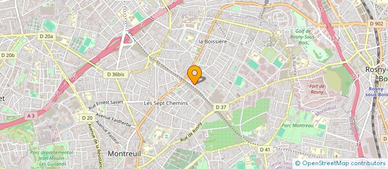 localisation de l'entreprise MONSIEUR MOURAD GUERMOUCHE à MONTREUIL