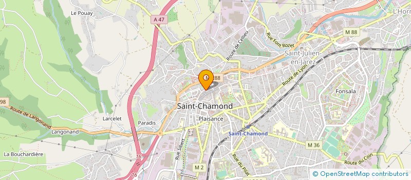 localisation de l'entreprise MONSIEUR MOURAD HADDACHE à SAINT-CHAMOND
