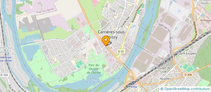 localisation de l'entreprise MONSIEUR MOURAD HADIDI  CARRIERES-SOUS-POISSY