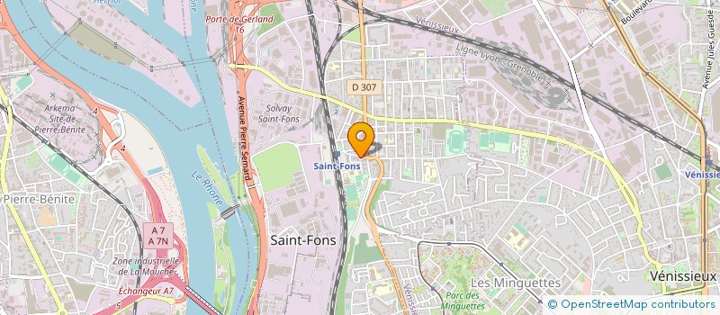 localisation de l'entreprise MONSIEUR MOURAD HAFSOUNI  SAINT-FONS