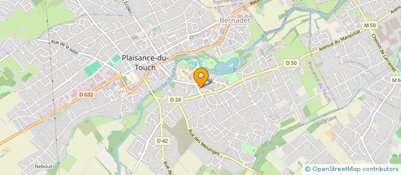 localisation de l'entreprise MONSIEUR MOURAD HAJAM  PLAISANCE-DU-TOUCH