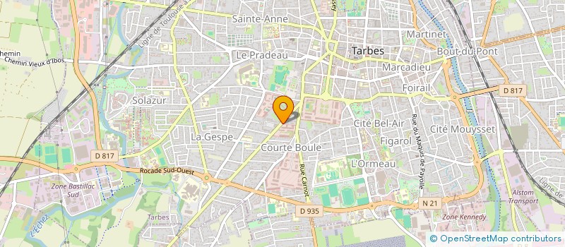 localisation de l'entreprise MONSIEUR MOURAD HAJOUI  TARBES