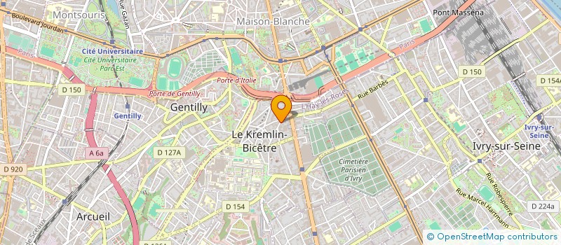 localisation de l'entreprise MONSIEUR MOURAD HERMASSI  LE KREMLIN-BICETRE