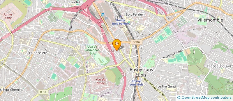 localisation de l'entreprise MONSIEUR MOURAD KALI à ROSNY-SOUS-BOIS