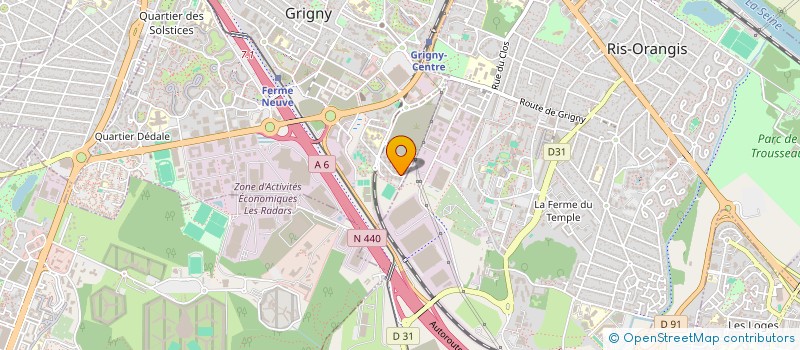 localisation de l'entreprise MONSIEUR MOURAD KARROUE à GRIGNY