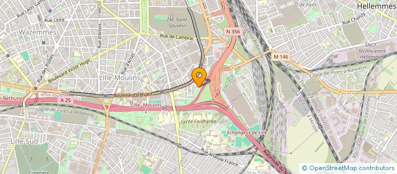 localisation de l'entreprise MONSIEUR MOURAD KERADA  LILLE