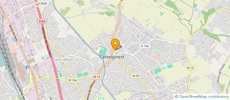 localisation de l'entreprise MONSIEUR MOURAD KNIOUNATE  CASTELGINEST