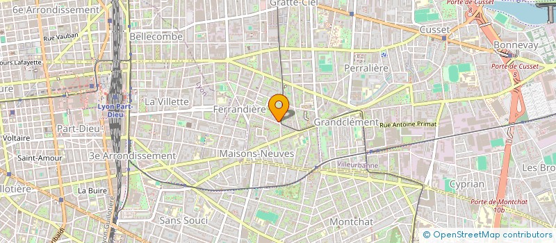 localisation de l'entreprise MONSIEUR MOURAD KOURDOGHLI  VILLEURBANNE