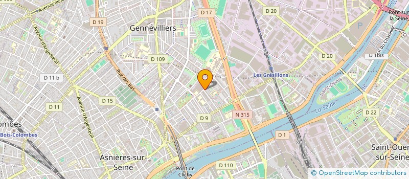 localisation de l'entreprise MONSIEUR MOURAD LAIMENE à GENNEVILLIERS