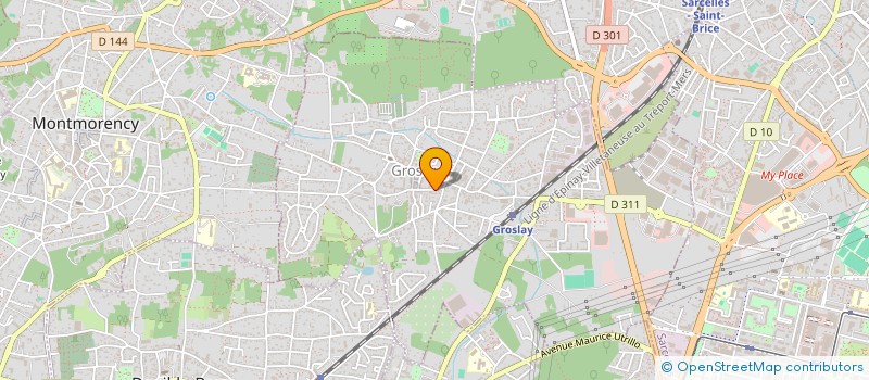 localisation de l'entreprise MONSIEUR MOURAD LAKHAL  GROSLAY