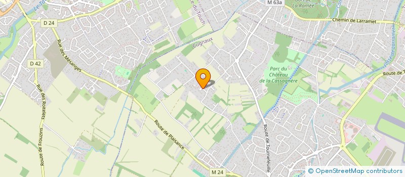 localisation de l'entreprise MONSIEUR MOURAD LASSOUED  CUGNAUX