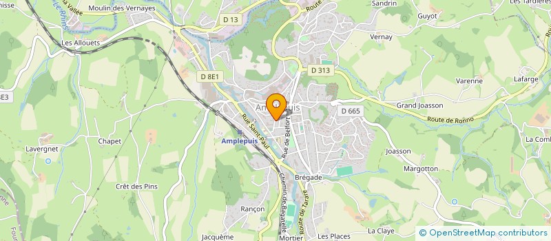 localisation de l'entreprise MONSIEUR MOURAD LEGOUIZI  AMPLEPUIS