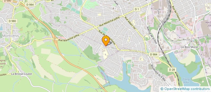 localisation de l'entreprise MONSIEUR MOURAD MANSOURI  LE CREUSOT