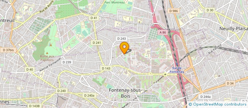 localisation de l'entreprise MONSIEUR MOURAD MAOUCHE  FONTENAY-SOUS-BOIS