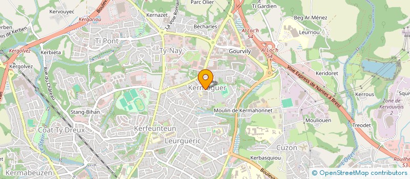 localisation de l'entreprise MONSIEUR MOURAD MERNIT  QUIMPER