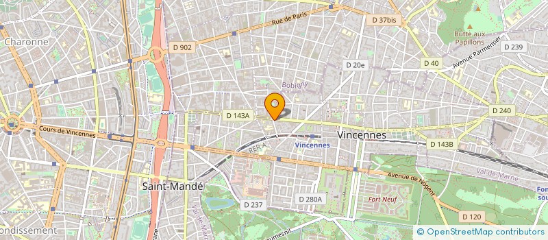 localisation de l'entreprise MONSIEUR MOURAD NAIT SAADA à VINCENNES