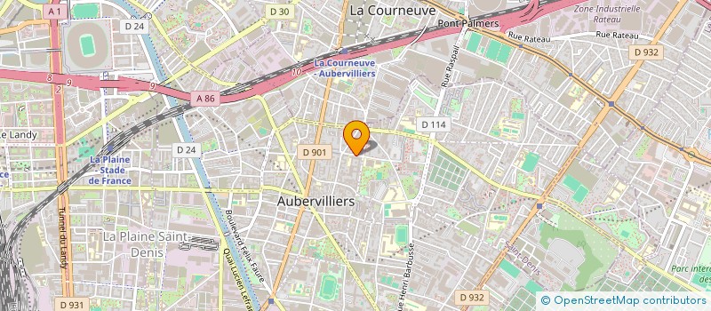 localisation de l'entreprise MONSIEUR MOURAD NASFI  AUBERVILLIERS