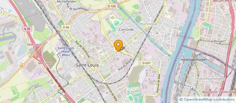 localisation de l'entreprise MONSIEUR MOURAD OUADAH  SAINT-LOUIS