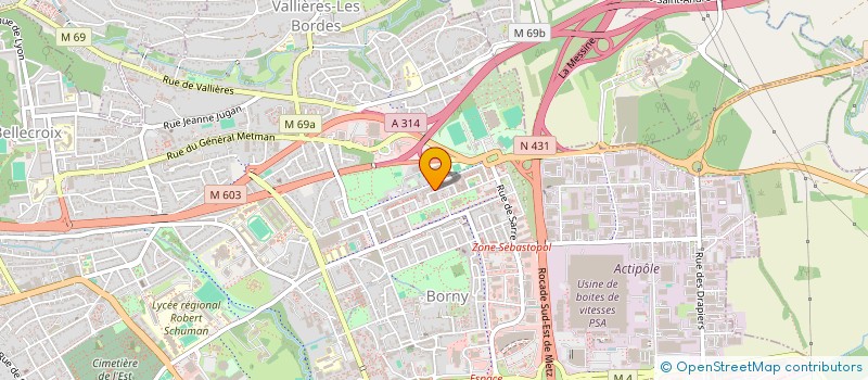 localisation de l'entreprise MONSIEUR MOURAD OUARAS  METZ