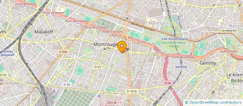 localisation de l'entreprise MONSIEUR MOURAD OUCHEBBOUK  MONTROUGE