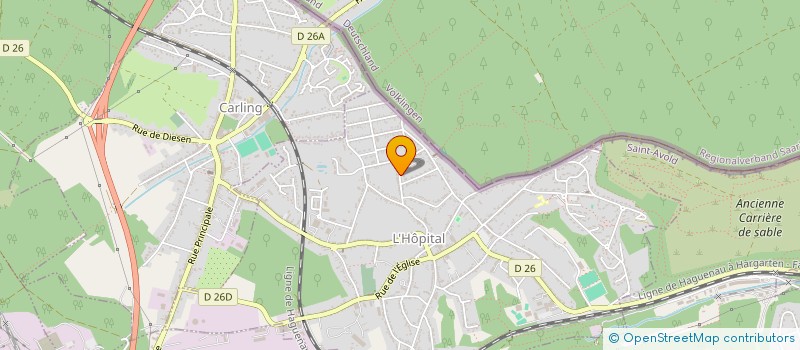 localisation de l'entreprise MONSIEUR MOURAD RAHALI  L'HOPITAL