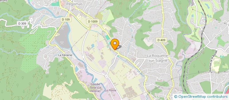 localisation de l'entreprise MONSIEUR MOURAD ROUACHED à LA ROQUETTE-SUR-SIAGNE