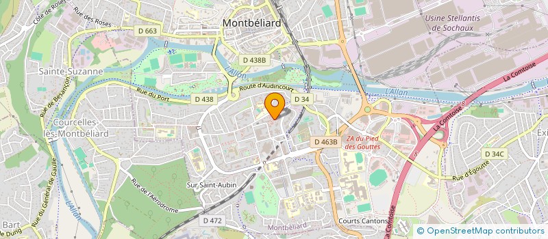 localisation de l'entreprise MONSIEUR MOURAD YAHIATENE  MONTBELIARD