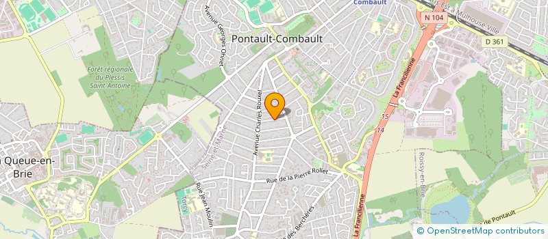 localisation de l'entreprise MONSIEUR MOURAD YATSOU  PONTAULT-COMBAULT