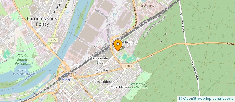 localisation de l'entreprise MONSIEUR MOURAD ZARROU  POISSY