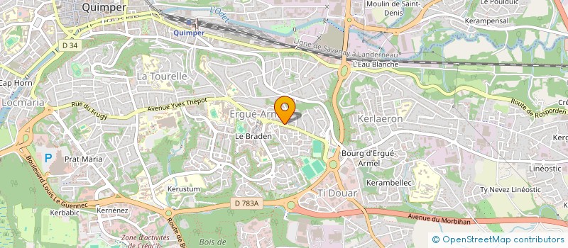 localisation de l'entreprise MONSIEUR MOURCHID SOULAIMANA à QUIMPER