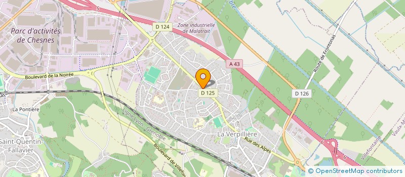 localisation de l'entreprise MONSIEUR MOURSALI ALI  LA VERPILLIERE