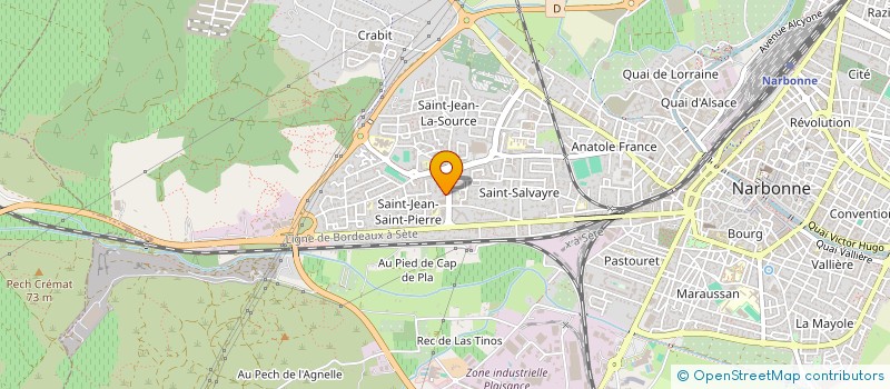 localisation de l'entreprise MONSIEUR MOUSA ALBADRAN à NARBONNE