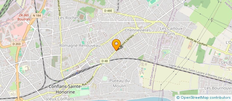 localisation de l'entreprise MONSIEUR MOUSLIM ESSAKILI  CONFLANS-SAINTE-HONORINE