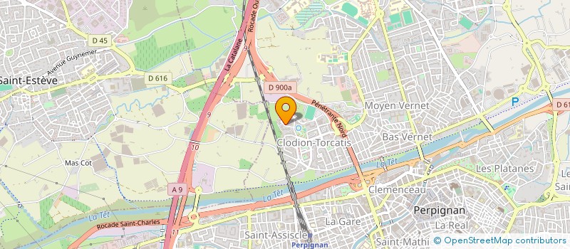 localisation de l'entreprise MONSIEUR MOUSLIM KHADISSOV  PERPIGNAN