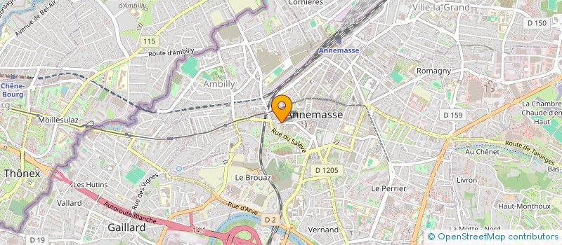 localisation de l'entreprise MONSIEUR MOUSLIM OUSTARKHANOV à ANNEMASSE