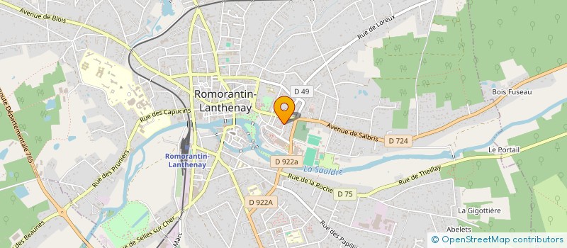 localisation de l'entreprise MONSIEUR MOUSSA AKAABOUNE  ROMORANTIN-LANTHENAY